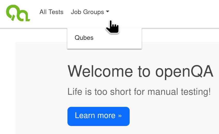 Job Groups drop down