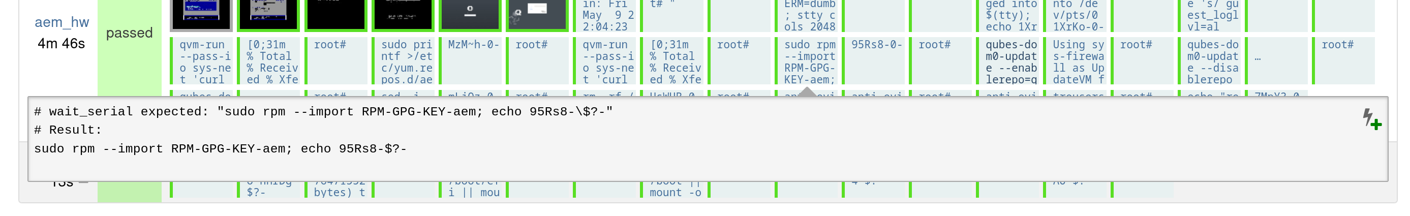 Image of a text needle assert selected
